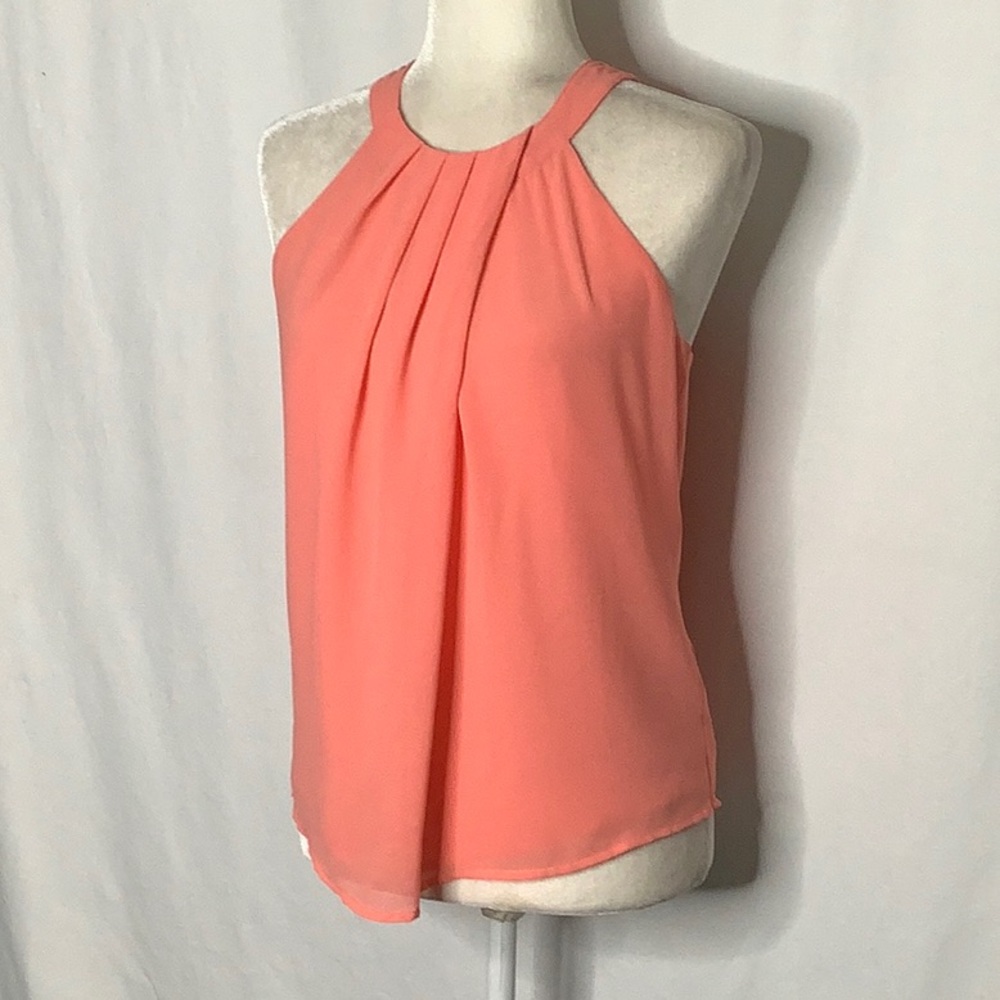 Coral Naked Zebra Blouse